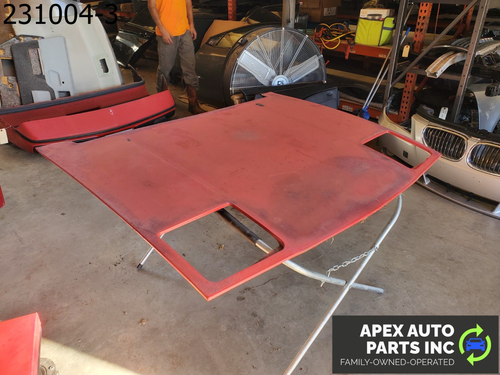 *LOCAL PICKUP* OEM 1984 Pontiac Fiero RED Hood Bonnet Cover - Image 4
