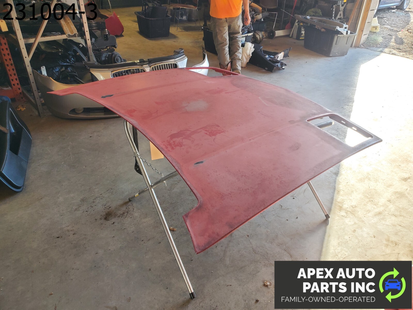 *LOCAL PICKUP* OEM 1984 Pontiac Fiero RED Hood Bonnet Cover - Image 5