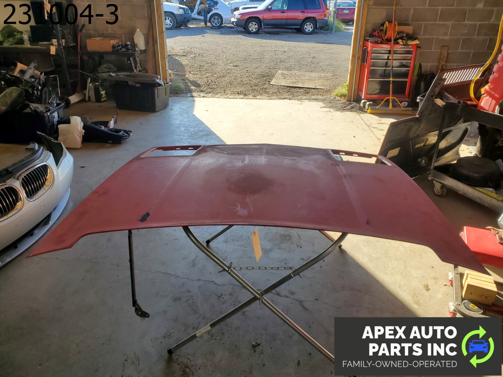 *LOCAL PICKUP* OEM 1984 Pontiac Fiero RED Hood Bonnet Cover - Image 6