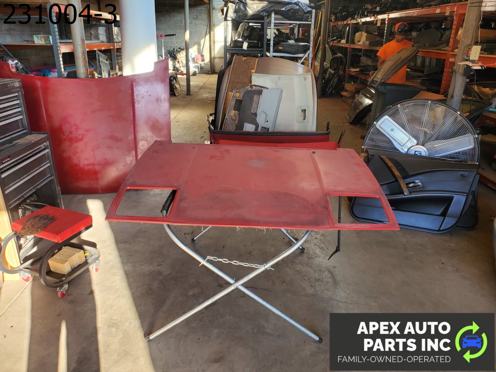 *LOCAL PICKUP* OEM 1984 Pontiac Fiero RED Hood Bonnet Cover