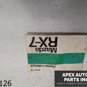 OEM 1978 Mazda RX-7 1.1L Owners Manual