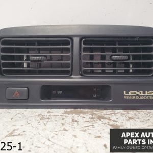 OEM 1997-2001 Lexus ES 300 FRONT CENTER DASH AIR VENT CLOCK DISPLAY GRILLE BLACK