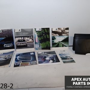 OEM 2004-2007 BMW 525i 2.5L OWNERS MANUAL LEATHER CASE BLACK HOLDER USER GUIDE