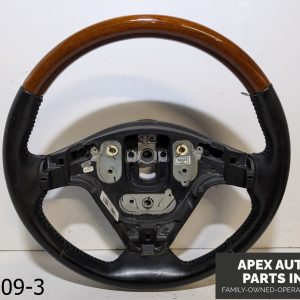 OEM 2004-2009 Cadillac SRX 4.6L STEERING WHEEL WOOD GRAIN BLACK