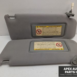 OEM 2004 Lexus LS430 4.3L Driver & Passenger Side Sun Visor Pair Set Tan Lighted