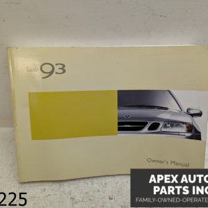 OEM 2004 Saab 9-3 2.0L  Owners Manual Consumer Guide With Case