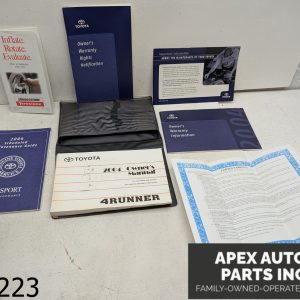 OEM 2004 Toyota 4Runner 4.7L Owners Manual User Guide