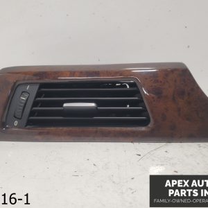 OEM 2006-2008 BMW 325i 3.0L DRIVER DASH FRESH AIR VENT FLOW GRILL TRIM