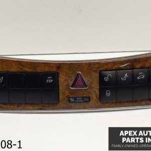 OEM 2006-2009 Mercedes CLK350 3.5L Dash Hazard Light Lock Unlock Button Panel