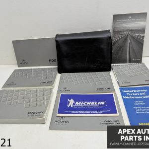OEM 2007-2009 Acura RDX 2.3L Owners Manual Set with Case