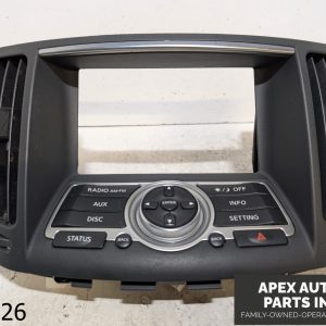 OEM 2007-2009 Infiniti G35 4.5L Dash Radio Control Air Vent Trim Black