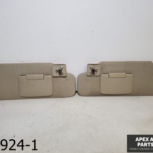 OEM 2007-2014 Ford Edge 3.5L Left Right Sun Visor Pair Illuminated w/ Garage