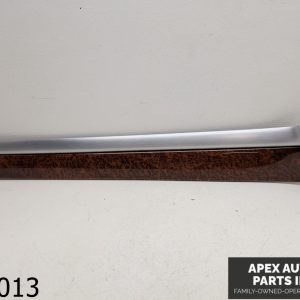 OEM 2008-2010 Audi A8 4.2L Front Right Door Trim Brushed Aluminum & Wood