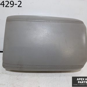 OEM 2008 GMC Acadia 3.6L Center Console Lid Arm Rest Dark Gray