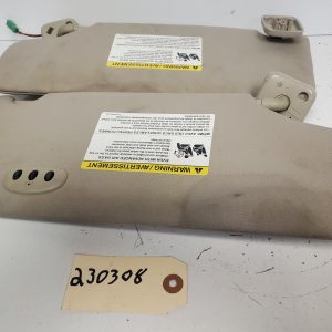 OEM 2010-2011 Ford Taurus Driver Sun Visor Sunvisor Beige Illuminated M02B32007
