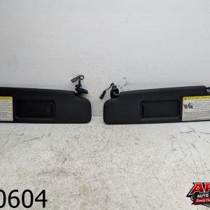 OEM 2010 Audi S5 3.0L Front Right & Left Sun Visor w/ Mirror Black Set