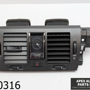 OEM 2010 Cadillac DTS 4.6L CENTER DASH AIR VENT TRIM BEZEL W/ CLOCK