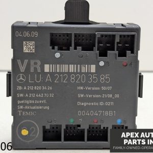 OEM 2010 Mercedes C300 3.0L Front Right Side Door Control Module Unit