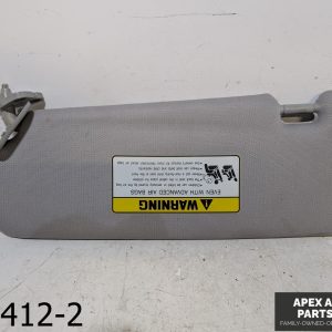 OEM 2011-2013 Hyundai Sonata 2.4L Passenger Right Side Sun Visor Gray