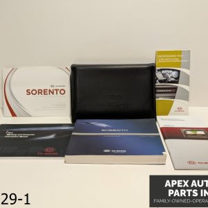 OEM 2011-2013 Kia Sorento LEATHER CASE FOR OWNERS MANUAL OPERATORS USER GUIDE