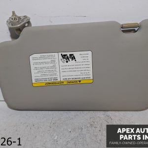 OEM 2011-2014 Nissan Juke 1.6L Passenger Right Side Sun Visor Gray Vinyl