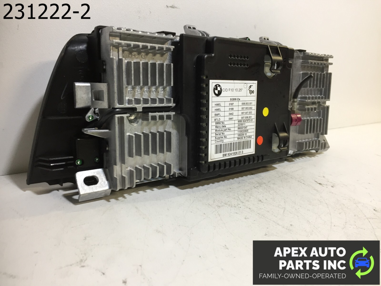 OEM 2011 BMW 550i Info-GPS-TV Screen Display Front Dash - Image 6