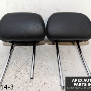 OEM 2012-2014 Mercedes C250 3.0L Front Black Leather Left Right Headrest Set