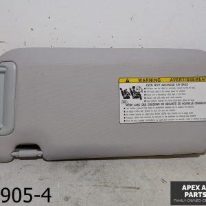 OEM 2016-2022 Toyota Prius 1.8L Right Passenger Side Sun Visor Gray