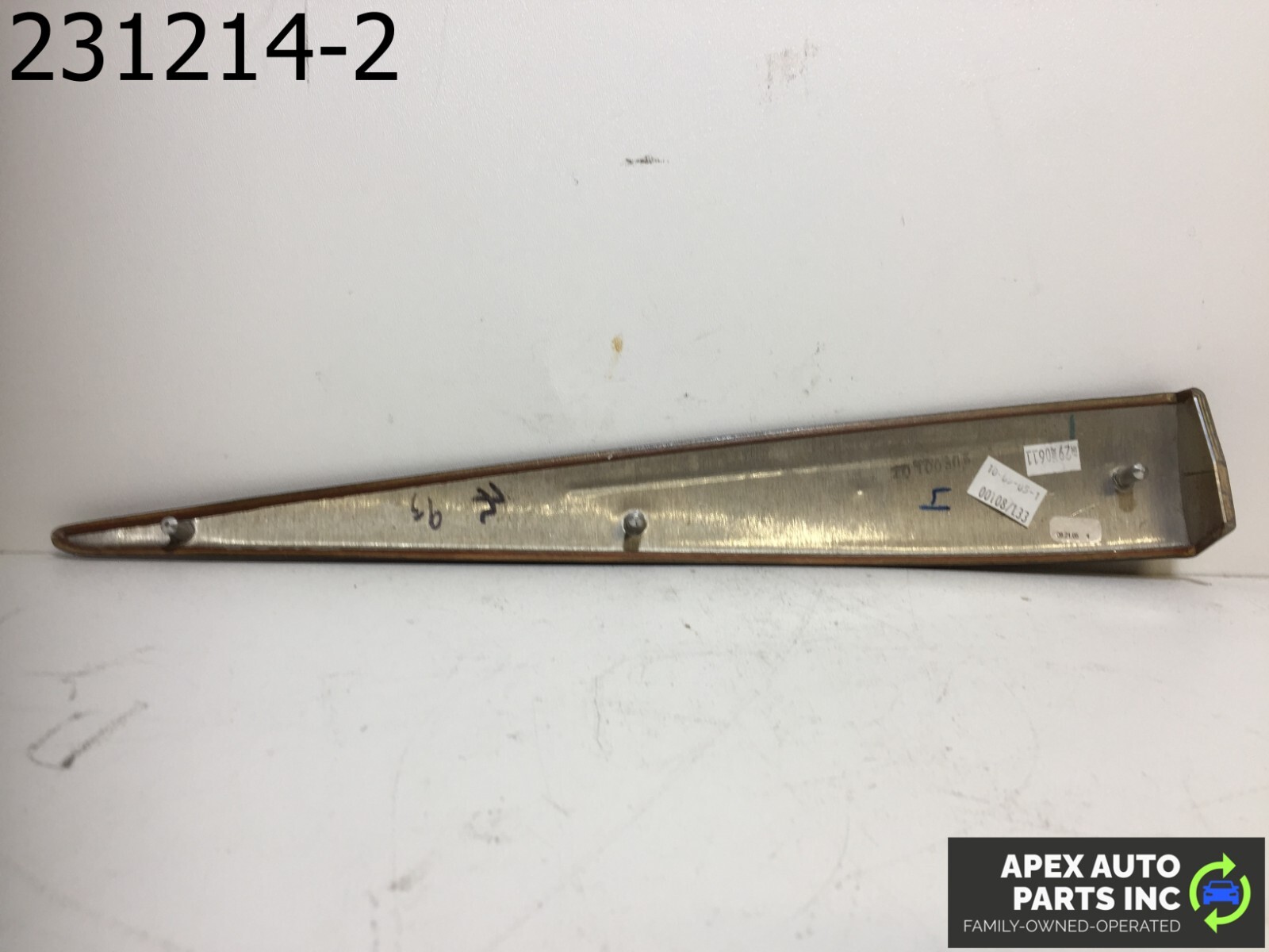 OEM BMW X5 2006 PASSENGER RIGHT DASH DARK POPLAR WOOD TRIM COVER STRIP WOODGRAIN - Image 5