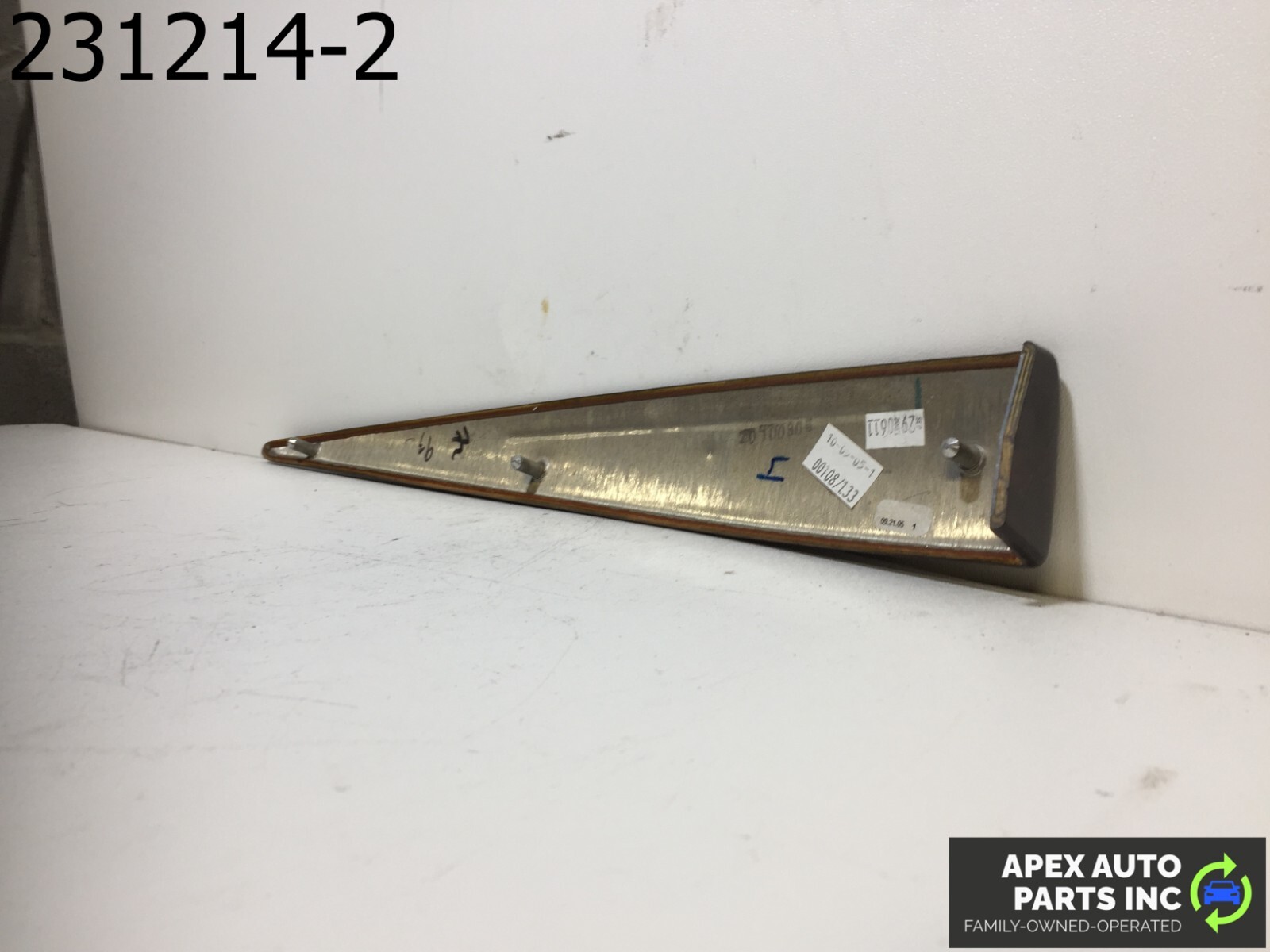 OEM BMW X5 2006 PASSENGER RIGHT DASH DARK POPLAR WOOD TRIM COVER STRIP WOODGRAIN - Image 7