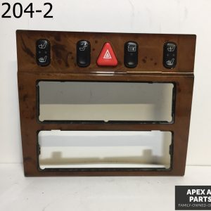 OEM Mercedes ES320 1998 Dash Center Wood Trim Bezel Single DIN