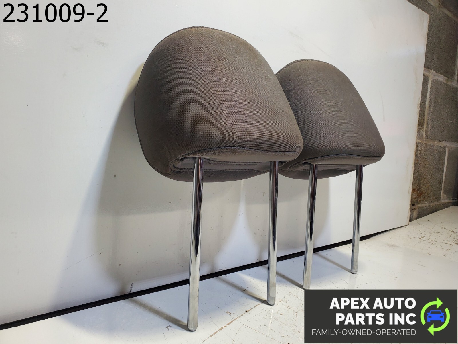 GRAY 2014-2016 HYUNDAI ELANTRA FRONT LEFT & RIGHT SEAT HEADREST CLOTH SET OEM - Image 5