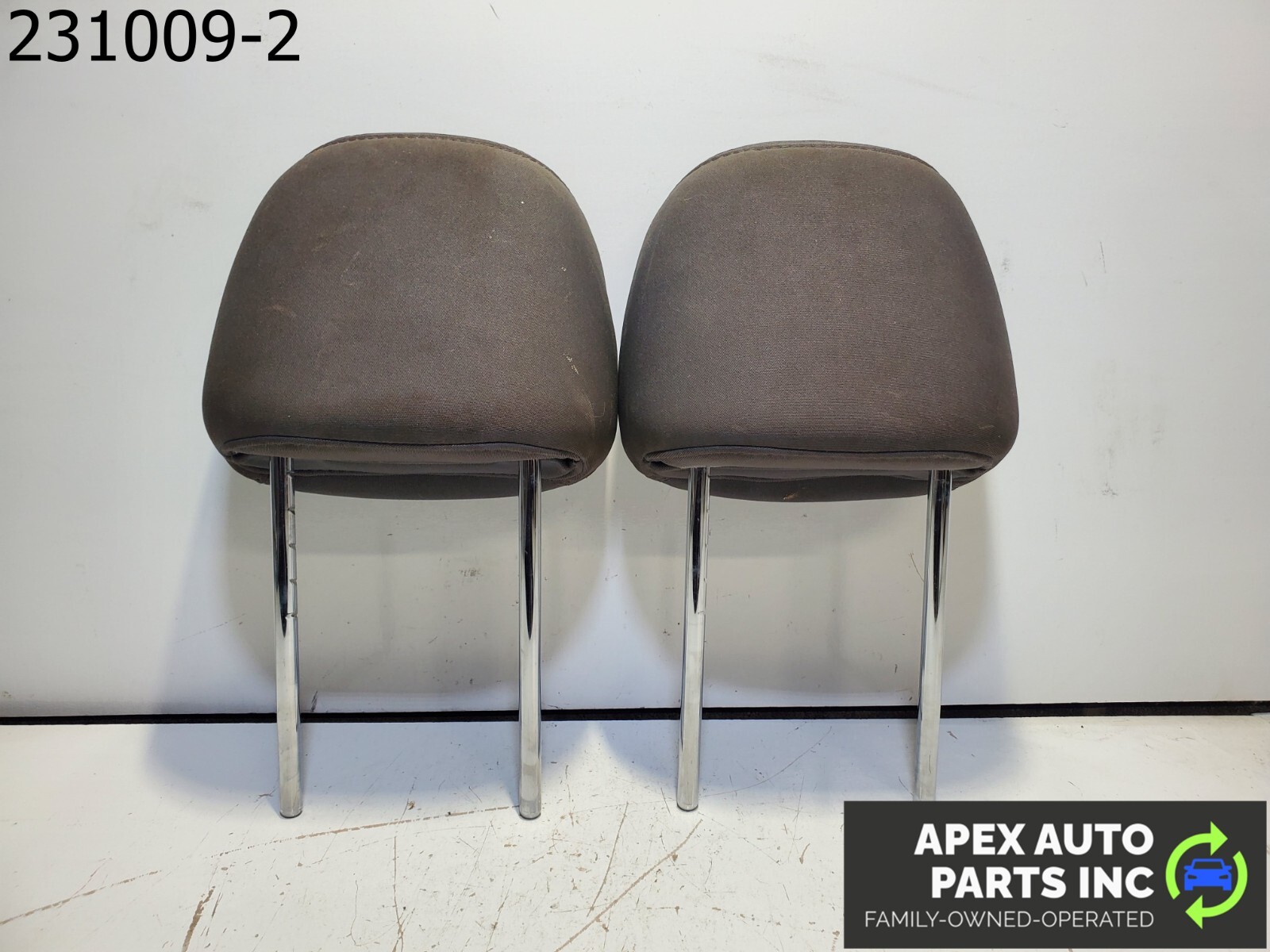 GRAY 2014-2016 HYUNDAI ELANTRA FRONT LEFT & RIGHT SEAT HEADREST CLOTH SET OEM - Image 6