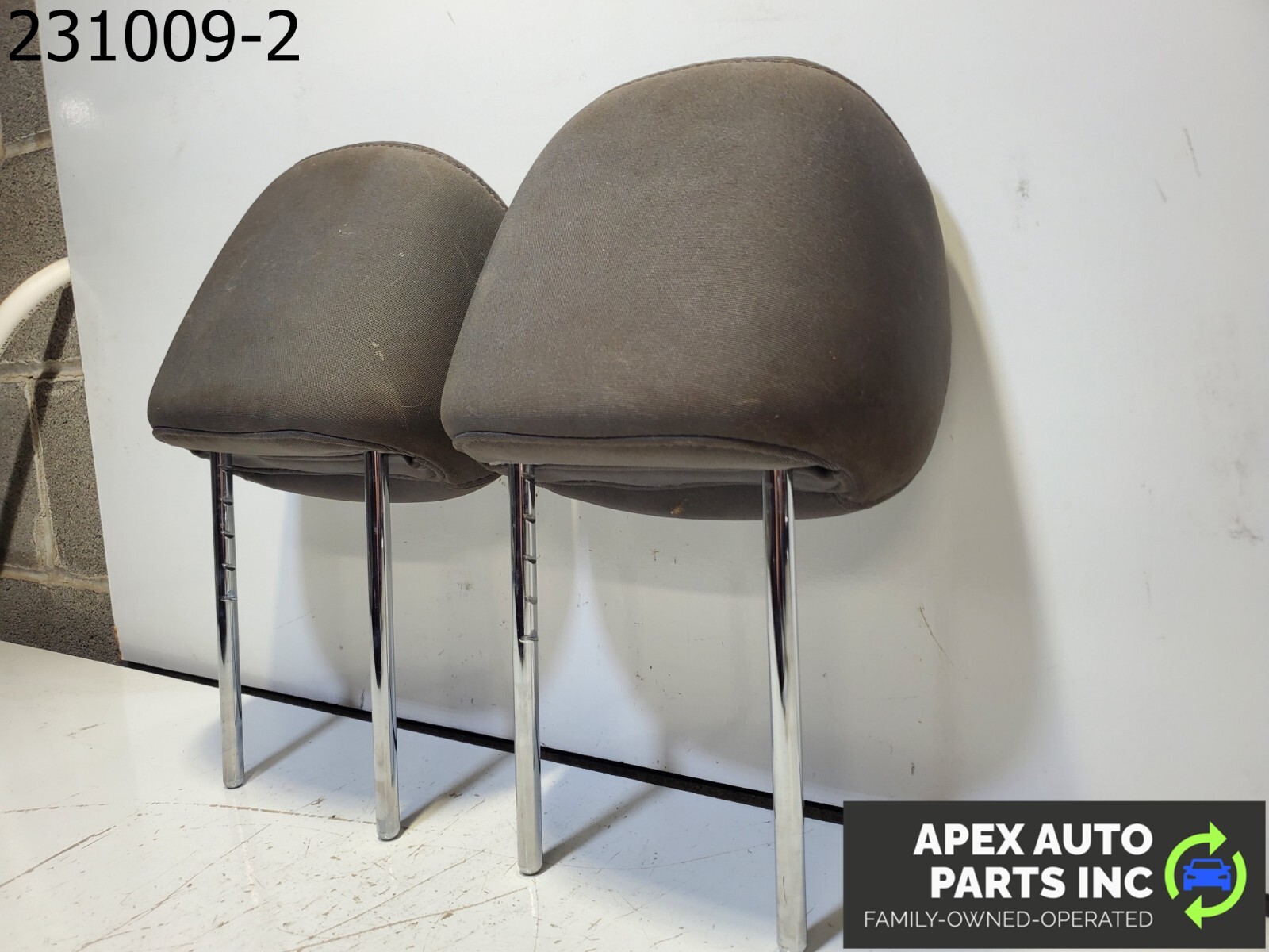 GRAY 2014-2016 HYUNDAI ELANTRA FRONT LEFT & RIGHT SEAT HEADREST CLOTH SET OEM - Image 7