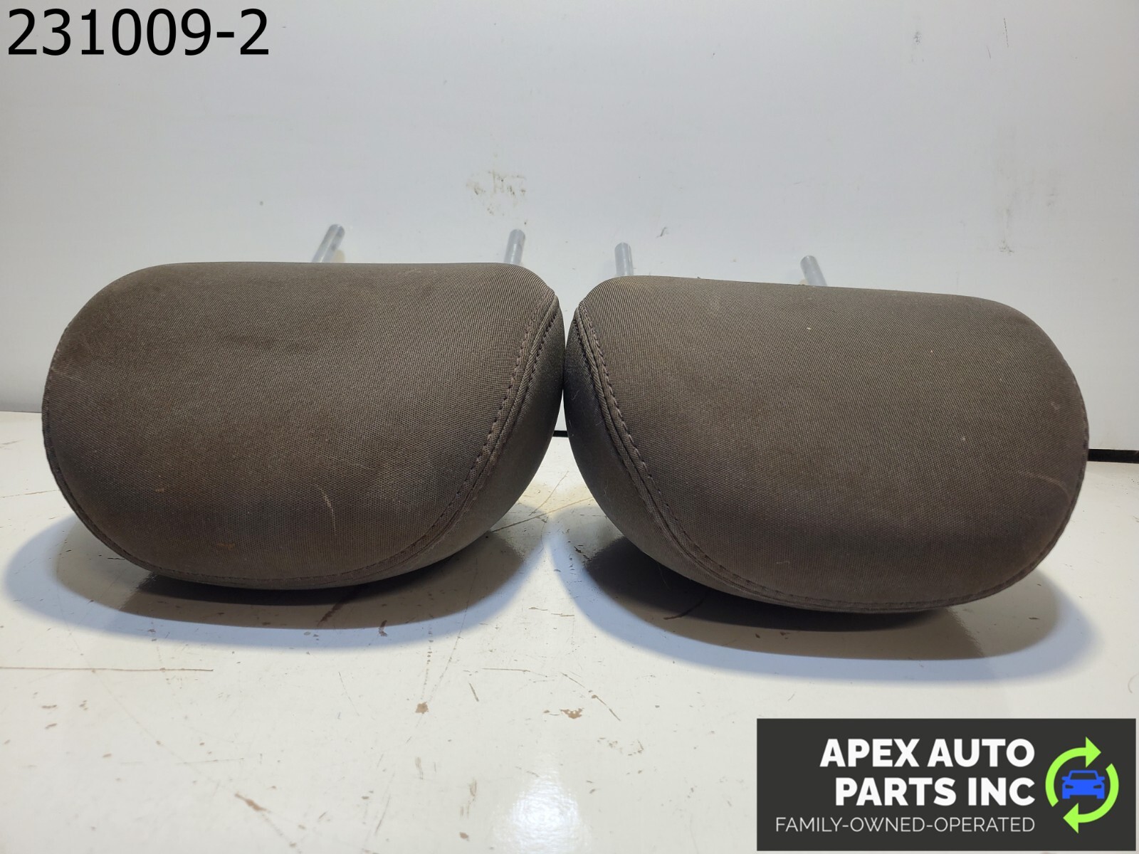 GRAY 2014-2016 HYUNDAI ELANTRA FRONT LEFT & RIGHT SEAT HEADREST CLOTH SET OEM - Image 9