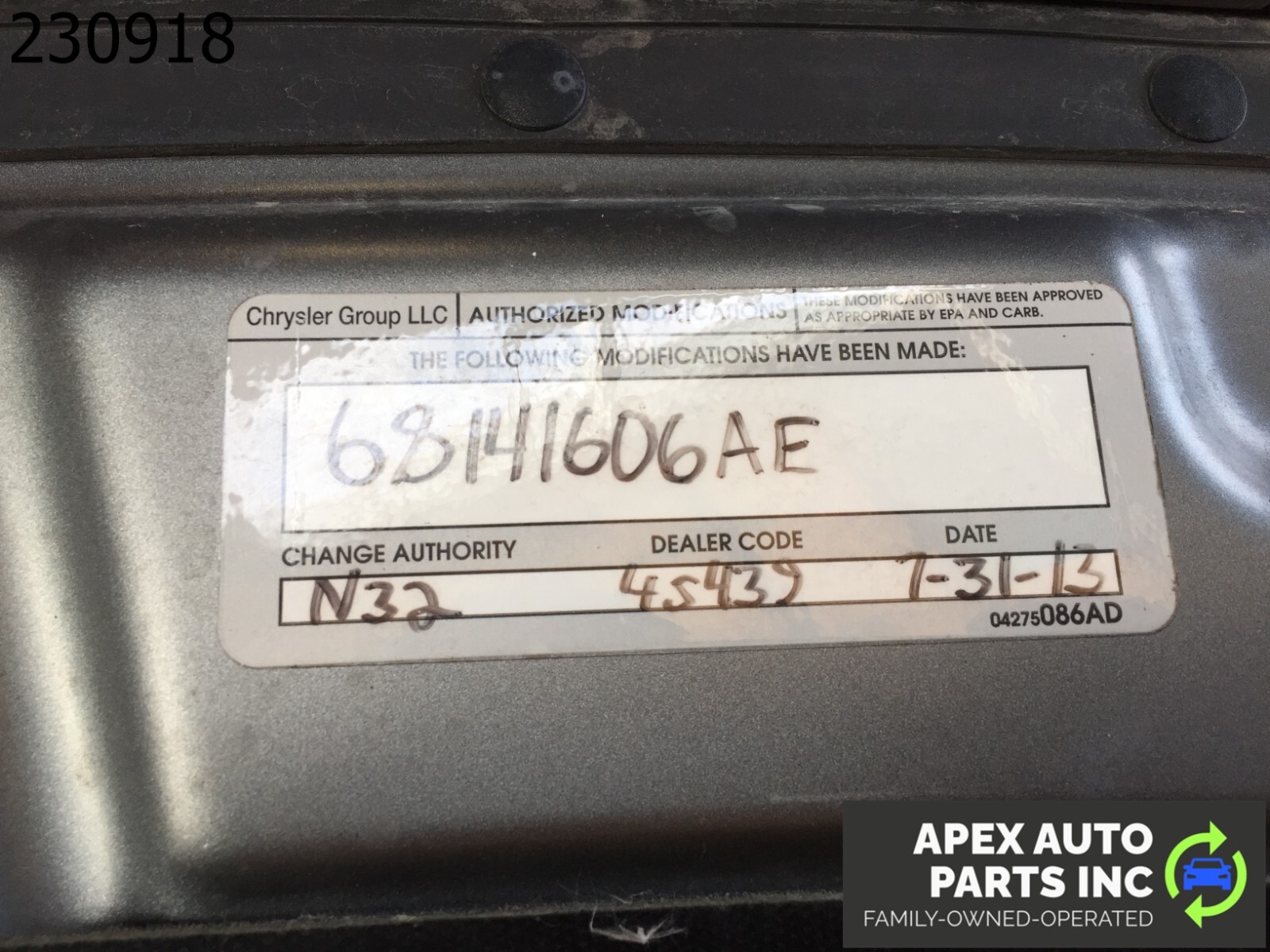 *LOCAL PICKUP* 13-16 DODGE DART FRONT HOOD GRAY ( LOCAL PICK UP ) - Image 11