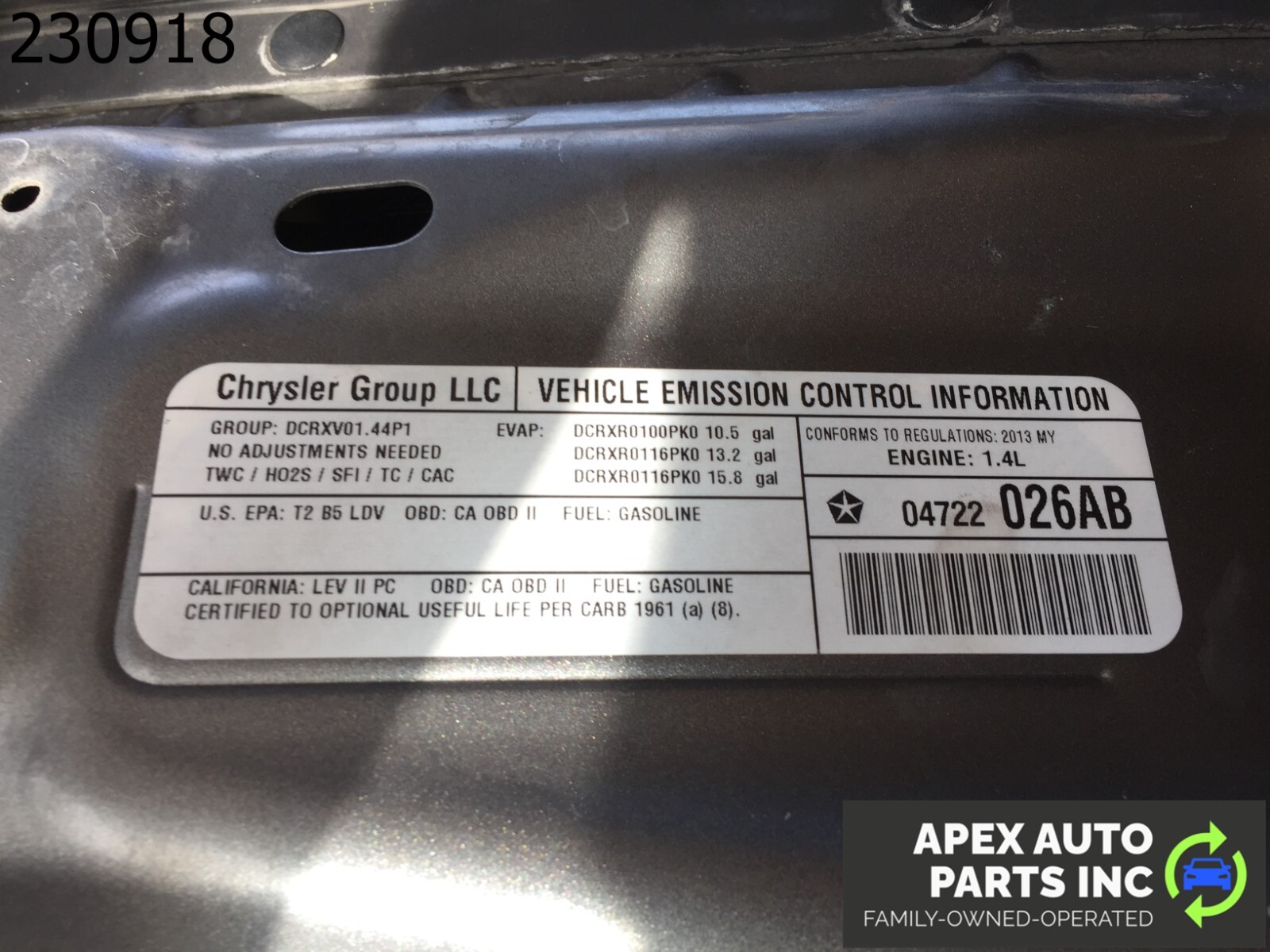 *LOCAL PICKUP* 13-16 DODGE DART FRONT HOOD GRAY ( LOCAL PICK UP ) - Image 10