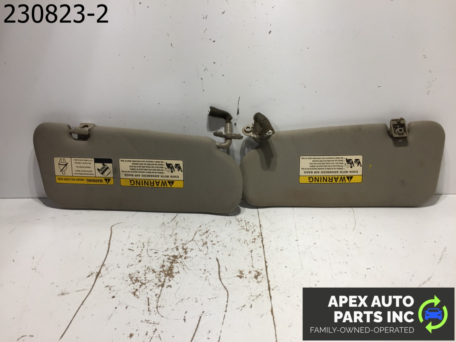 OEM 03-09 Kia Sorento Sun Visor Set Sunvisors Mirrors Light Set Driver Passenger - Image 5