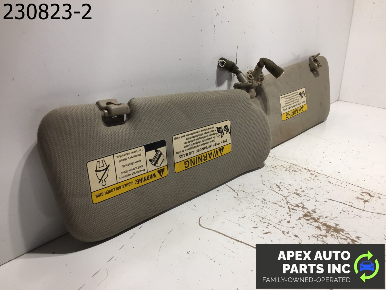 OEM 03-09 Kia Sorento Sun Visor Set Sunvisors Mirrors Light Set Driver Passenger - Image 6