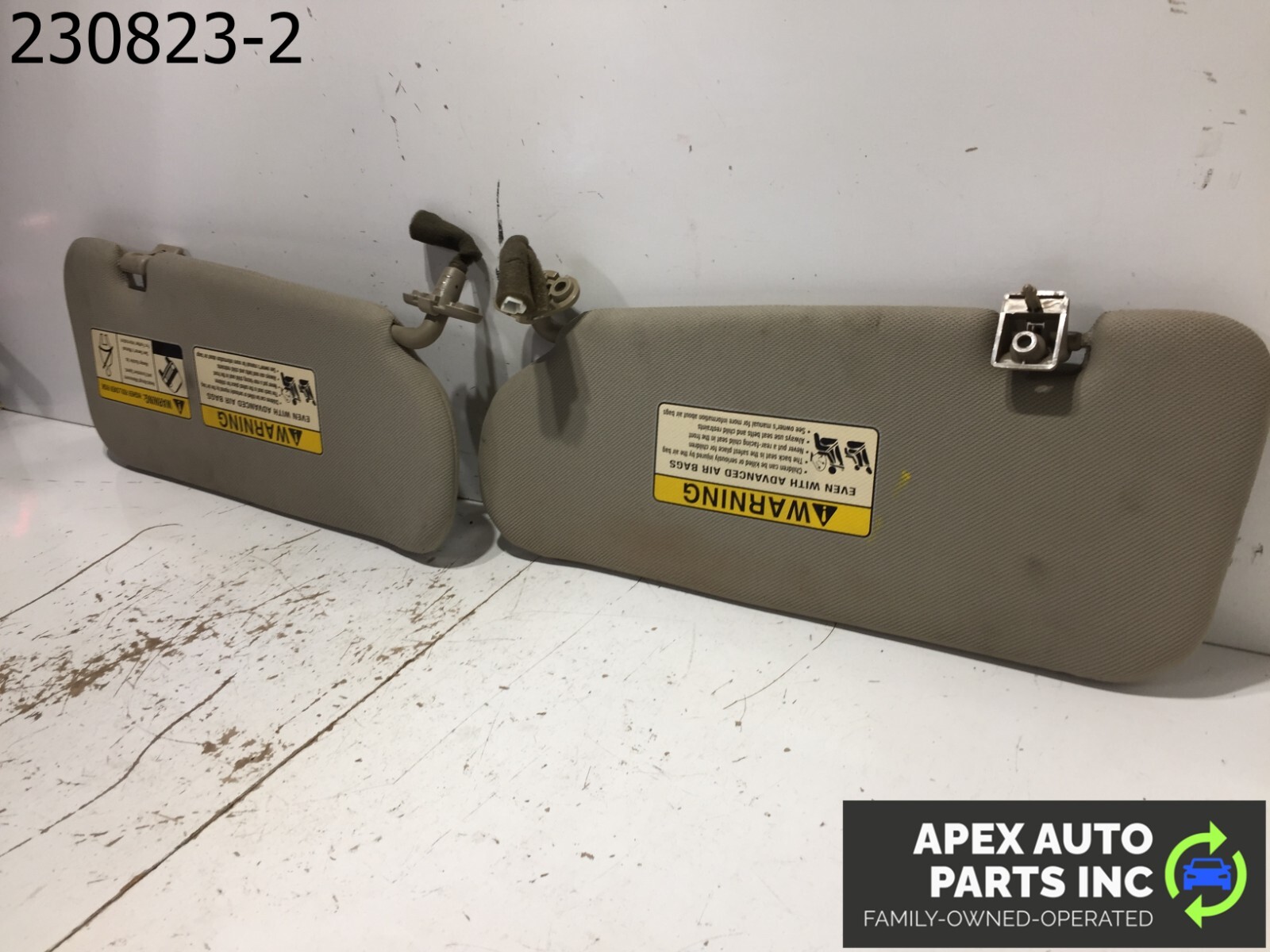 OEM 03-09 Kia Sorento Sun Visor Set Sunvisors Mirrors Light Set Driver Passenger - Image 7