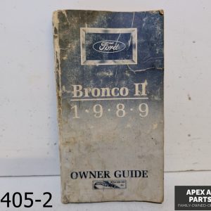OEM 1989-1992 Ford Bronco II Owners Manual with case extras Original Guide Book