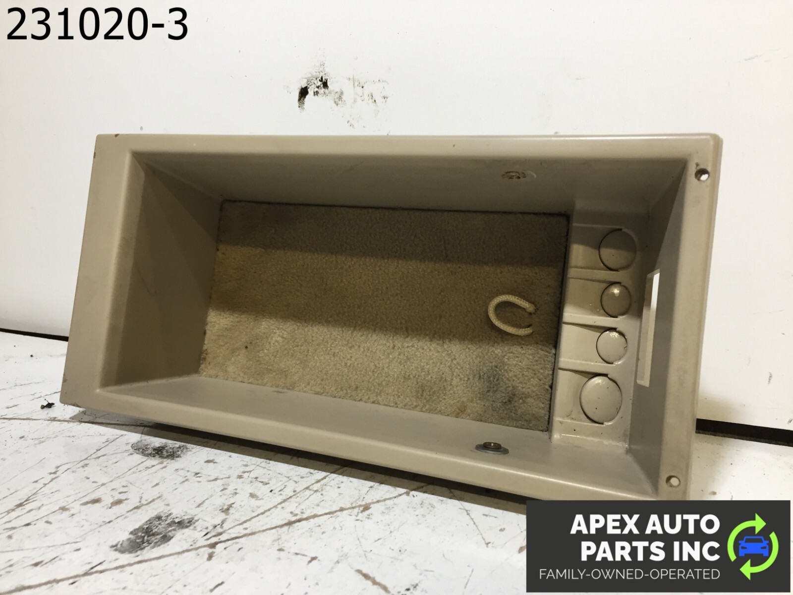 OEM 1990 Cadillac Allante Center Console Compartment Cubby Coin Holder - Image 4