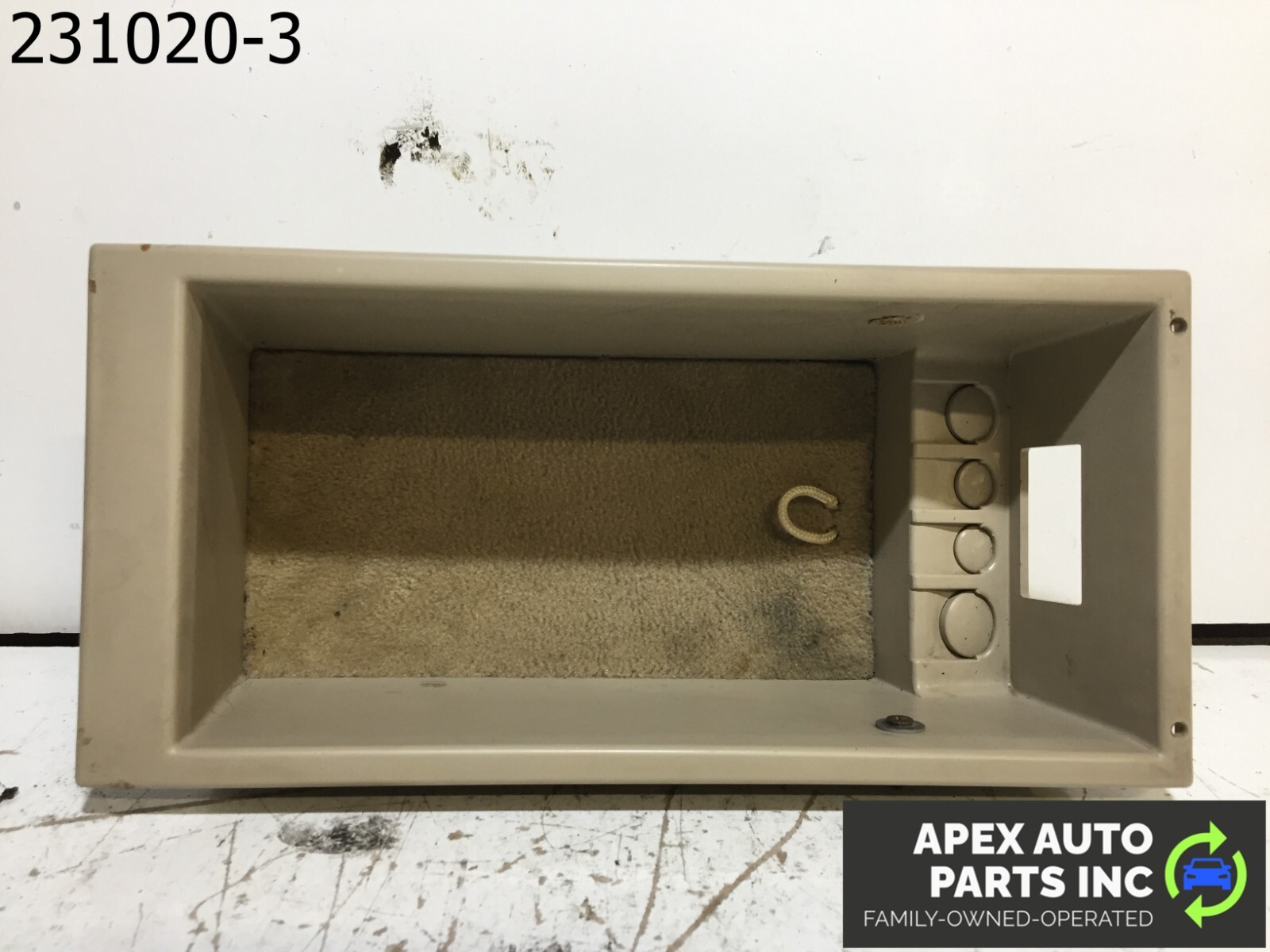 OEM 1990 Cadillac Allante Center Console Compartment Cubby Coin Holder