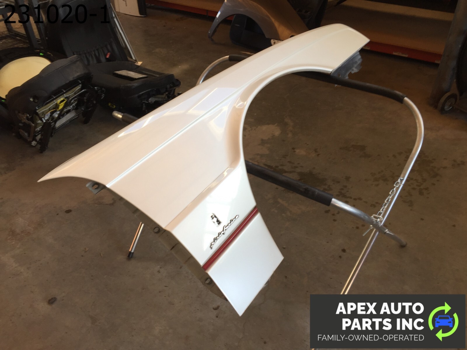 OEM 1990 Cadillac Allante Front Right Passenger Fender Silver - Image 3