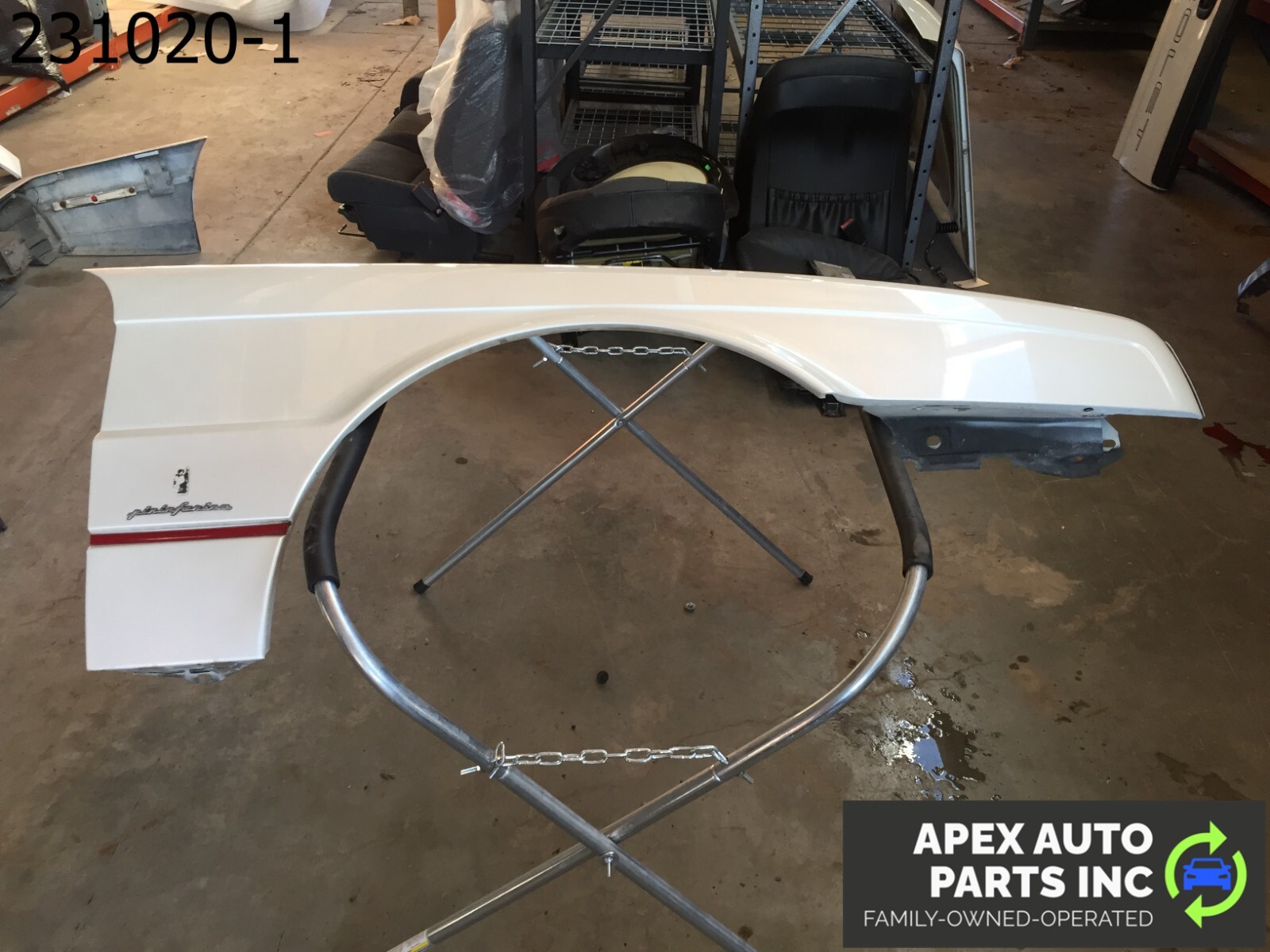 OEM 1990 Cadillac Allante Front Right Passenger Fender Silver