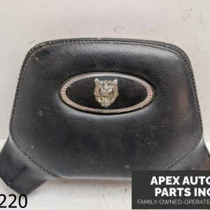 OEM 1990 Jaguar XJ6 4.0L Black Leather Steering wheel horn Pad