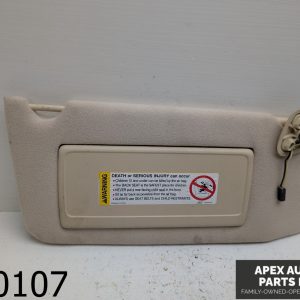 OEM 1995 Cadillac Seville SLS 4.6L Passenger Sun Visor Gray Illuminated