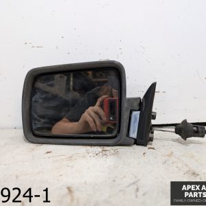 OEM 1996 Jeep Cherokee 4.0L Driver Side LH Manual Remote Mirror W/ Trim