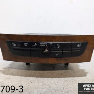 OEM 2003-2006 Mercedes E500 5.0L Hazard Switch Control Panel Trim CD Changer