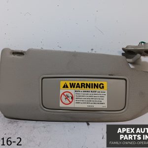 OEM 2003-2006 Volvo XC90 2.5L Right BEIGE Cloth Sun Visor Passenger W Lights